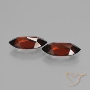 Pedras preciosas de Granada Piropo Vermelho escuro natural de 3.67 ct, Marquesa, VVS-VS