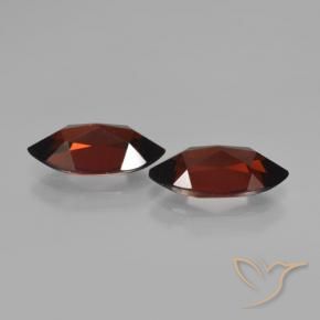 Pedras preciosas de Granada Piropo Vermelho escuro natural de 4.38 ct, Marquesa, VVS-VS