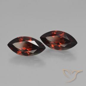 Pedras preciosas de Granada Piropo Vermelho escuro natural de 4.40 ct, Marquesa, VVS-VS