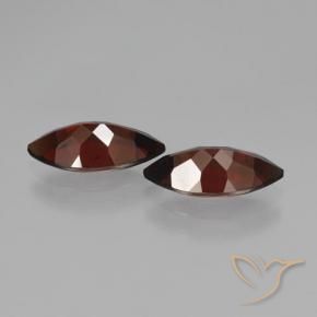 Pedras preciosas de Granada Piropo Vermelho escuro natural de 4.40 ct, Marquesa, VVS-VS