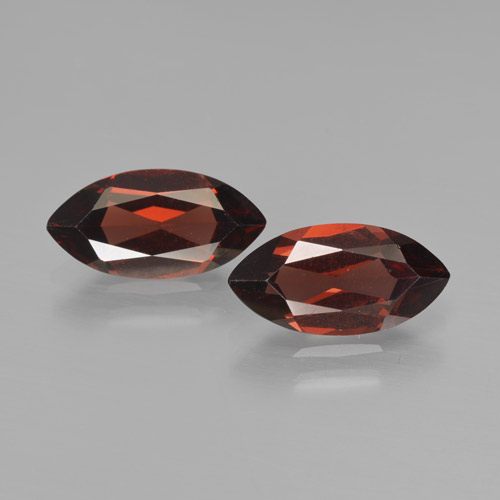 Pedras preciosas de Granada Piropo Vermelho escuro natural de 4.08 ct, Marquesa, VVS-VS
