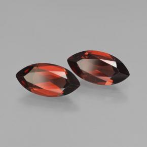Pedras preciosas de Granada Piropo Vermelho escuro natural de 4.08 ct, Marquesa, VVS-VS
