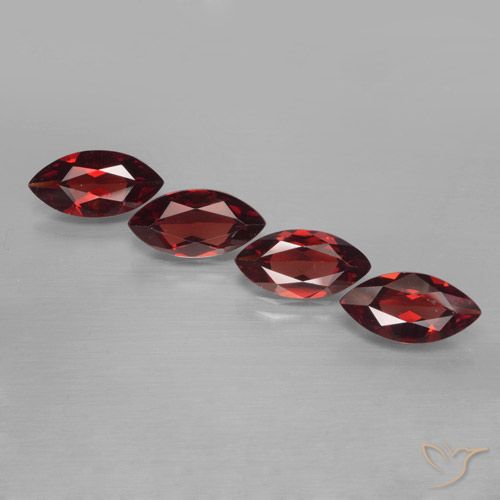 7.00ctw Natural Vermelho escuro Granada Piropo, Marquesa, VVS-VS