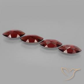 Pedras preciosas de Granada Piropo Vermelho escuro natural de 7.00 ct, Marquesa, VVS-VS