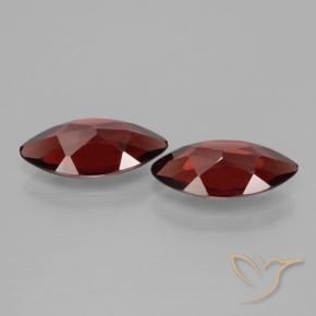 Pedras preciosas de Granada Piropo Vermelho escuro natural de 3.61 ct, Marquesa, VVS-VS
