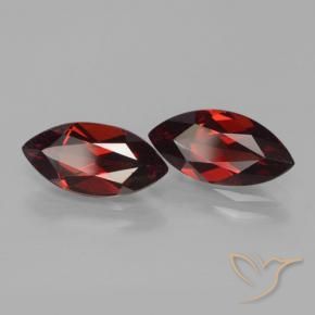 Pedras preciosas de Granada Piropo Vermelho Sangue Profundo natural de 3.82 ct, Marquesa, VVS-VS