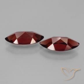 Pedras preciosas de Granada Piropo Vermelho Sangue Profundo natural de 3.82 ct, Marquesa, VVS-VS