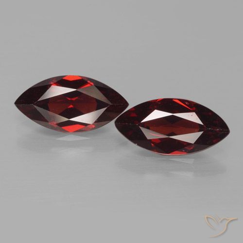 3.67ctw Natural Vermelho Sangue Profundo Granada Piropo, Marquesa, VVS-VS