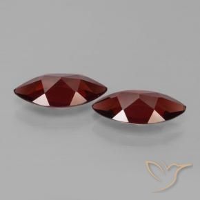 Pedras preciosas de Granada Piropo Vermelho Sangue Profundo natural de 3.67 ct, Marquesa, VVS-VS