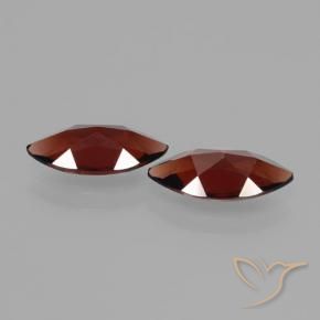 Pedras preciosas de Granada Piropo Vermelho escuro natural de 3.74 ct, Marquesa, VVS-VS