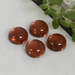 Pedras preciosas de Granada Piropo vermelho médio natural de 1.66 ct, Corte Redondo, Translúcido
