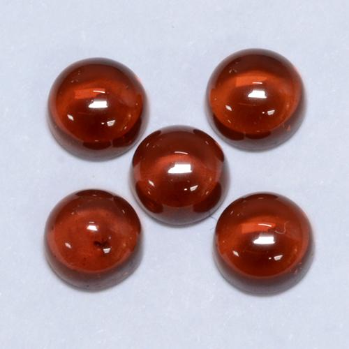 Pedras preciosas de Granada Piropo vermelho médio natural de 2.35 ct, Corte Redondo, Transparente