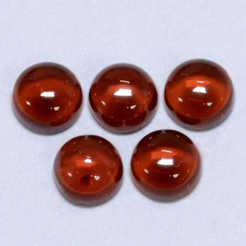 Pedras preciosas de Granada Piropo vermelho médio natural de 2.35 ct, Corte Redondo, Transparente