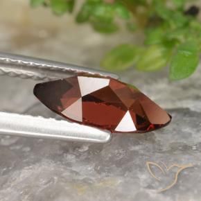 Granada Piropo vermelho médio Natural 1.17ct, Marquesa, VVS-VS
