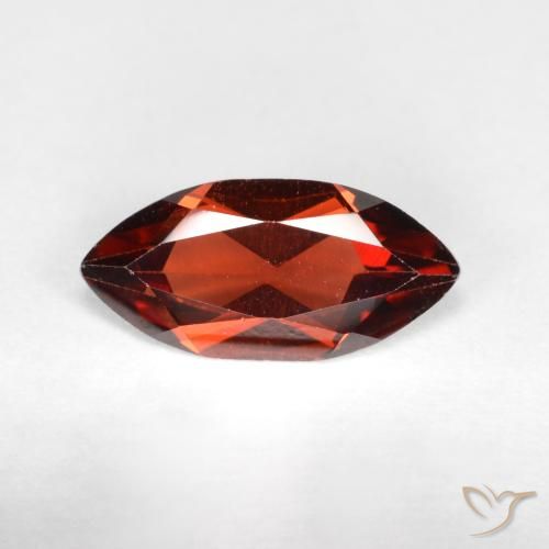 1.05ct Natural Vermelho escuro Granada Piropo, Marquesa, VVS-VS