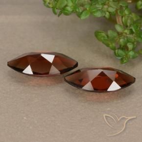Pedras preciosas de Granada Piropo Vermelho escuro natural de 2.25 ct, Marquesa, VVS-VS