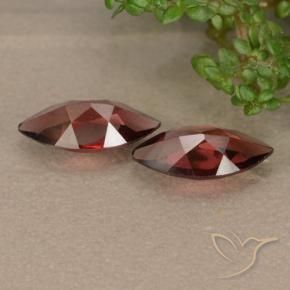 Pedras preciosas de Granada Piropo Vermelho escuro natural de 2.09 ct, Marquesa, VVS-VS