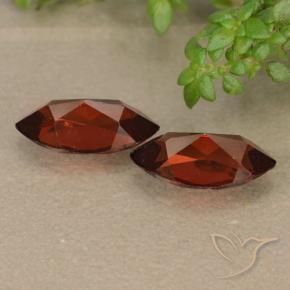 Pedras preciosas de Granada Piropo vermelho médio natural de 2.70 ct, Marquesa, VVS