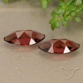 Pedras preciosas de Granada Piropo Vermelho escuro natural de 2.63 ct, Marquesa, VVS-VS