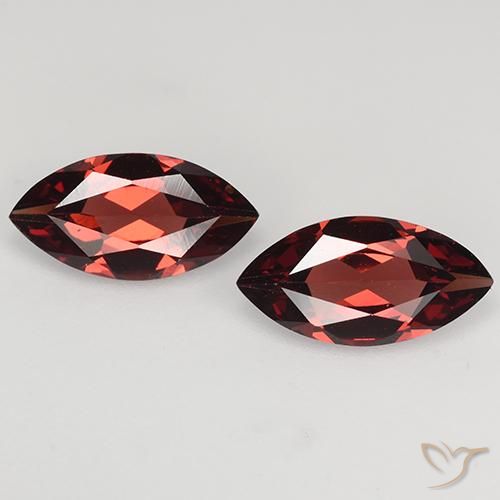 2.17ctw Natural Vermelho escuro Granada Piropo, Marquesa, VVS-VS