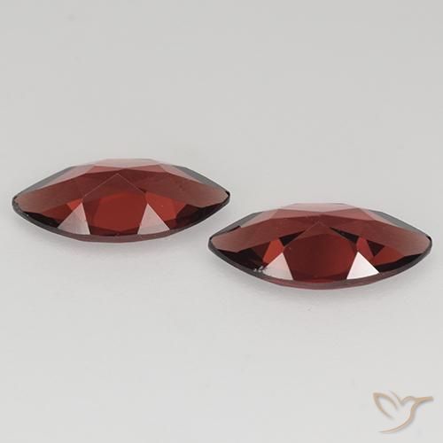 Pedras preciosas de Granada Piropo Vermelho escuro natural de 2.17 ct, Marquesa, VVS-VS