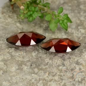 Pedras preciosas de Granada Piropo Vermelho escuro natural de 2.25 ct, Marquesa, VVS-VS