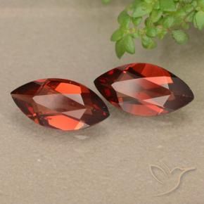 Pedras preciosas de Granada Piropo Sangria Tinto natural de 2.31 ct, Marquesa, VVS-VS
