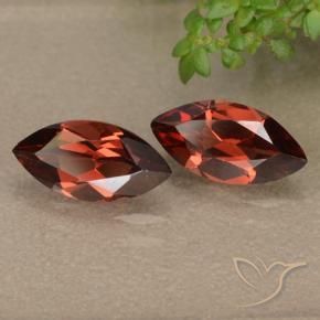 Pedras preciosas de Granada Piropo Sangria Tinto natural de 2.39 ct, Marquesa, VVS-VS