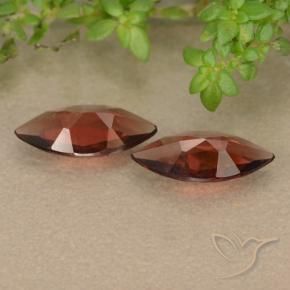 Pedras preciosas de Granada Piropo Vermelho escarlate natural de 1.68 ct, Marquesa, VVS
