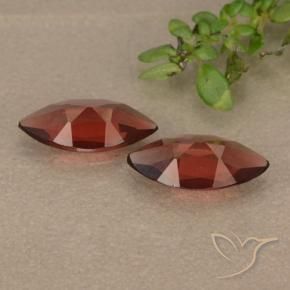Pedras preciosas de Granada Piropo vermelho médio natural de 1.71 ct, Marquesa, VVS-VS
