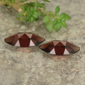 Pedras preciosas de Granada Piropo Vermelho escuro natural de 2.69 ct, Marquesa, VVS