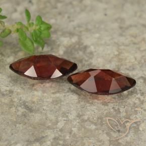 Pedras preciosas de Granada Piropo Vermelho escuro natural de 2.37 ct, Marquesa, VVS-VS