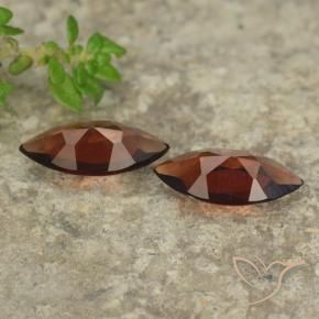 Pedras preciosas de Granada Piropo groselha vermelha natural de 1.71 ct, Marquesa, VVS-VS