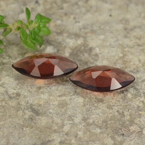 Pedras preciosas de Granada Piropo Sangria Tinto natural de 1.83 ct, Marquesa, VVS-VS