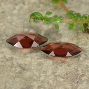 Pedras preciosas de Granada Piropo groselha vermelha natural de 2.04 ct, Marquesa, VVS-VS