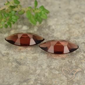 Pedras preciosas de Granada Piropo Vermelho brilhante natural de 1.88 ct, Marquesa, VVS-VS
