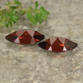 Pedras preciosas de Granada Piropo Vermelho escuro natural de 2.80 ct, Marquesa, VVS-VS