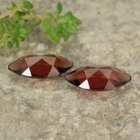 Pedras preciosas de Granada Piropo Vermelho brilhante natural de 2.41 ct, Marquesa, VVS-VS