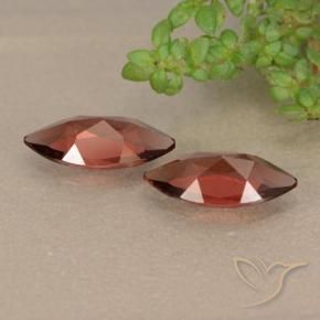 Pedras preciosas de Granada Piropo Vermelho escuro natural de 2.02 ct, Marquesa, VVS