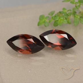 Pedras preciosas de Granada Piropo Vermelho escuro natural de 2.70 ct, Marquesa, VVS-VS