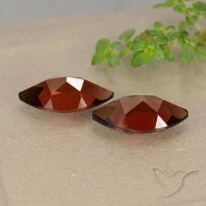 Pedras preciosas de Granada Piropo Vermelho escuro natural de 2.70 ct, Marquesa, VVS-VS
