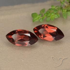 Pedras preciosas de Granada Piropo Vermelho escuro natural de 2.58 ct, Marquesa, VVS-VS