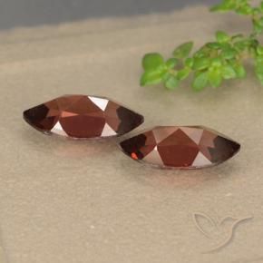 Pedras preciosas de Granada Piropo Vermelho escuro natural de 2.58 ct, Marquesa, VVS-VS