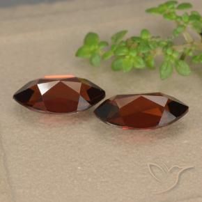 Pedras preciosas de Granada Piropo Vermelho escuro natural de 2.82 ct, Marquesa, VVS-VS