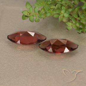 Pedras preciosas de Granada Piropo vermelho médio natural de 2.53 ct, Marquesa, VVS-VS