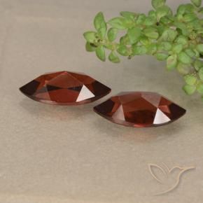 Pedras preciosas de Granada Piropo vermelho médio natural de 2.60 ct, Marquesa, VVS-VS
