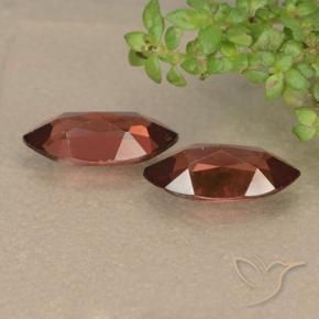 Pedras preciosas de Granada Piropo Vermelho escarlate natural de 2.43 ct, Marquesa, VVS-VS