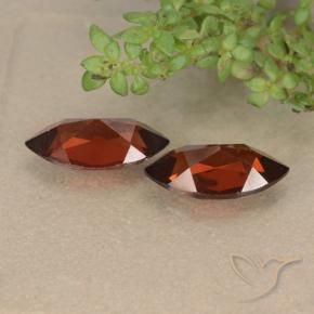 Pedras preciosas de Granada Piropo Vermelho escuro natural de 2.54 ct, Marquesa, VVS-VS