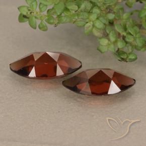 Pedras preciosas de Granada Piropo Vermelho escuro natural de 2.52 ct, Marquesa, VVS-VS