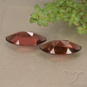 Pedras preciosas de Granada Piropo Vermelho escarlate natural de 2.52 ct, Marquesa, VVS-VS